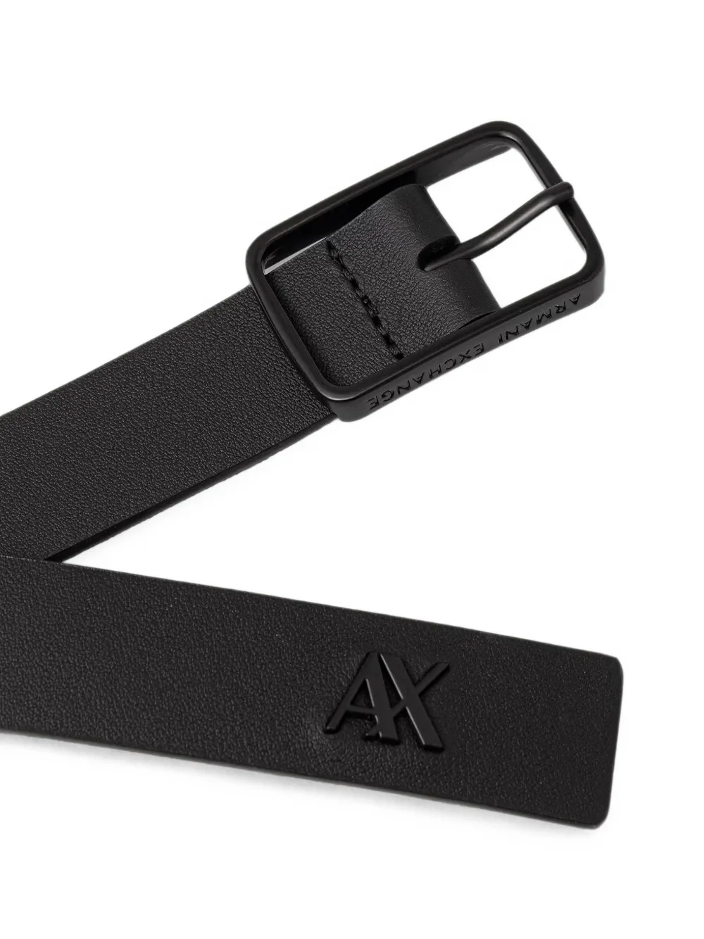 Armani Exchange Gespriem met logoplakkaat Zwart