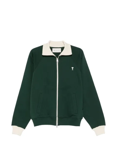 AMI Paris Ami de Coeur zip-up sweater