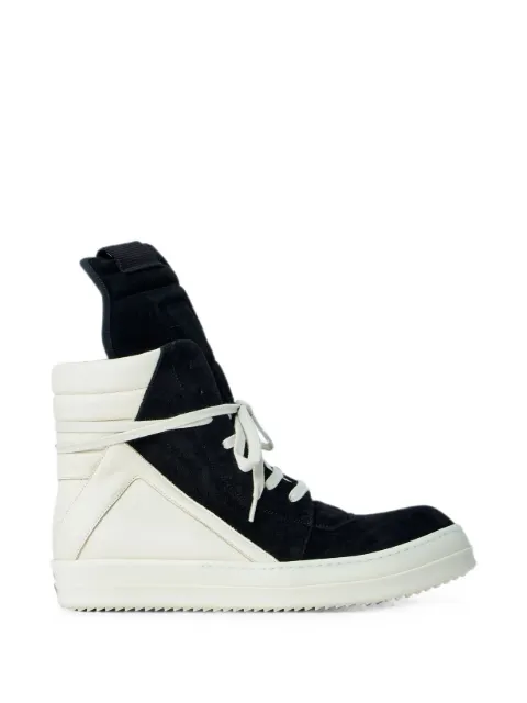 Rick Owens Geobasket panelled suede boots
