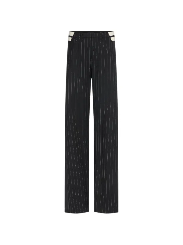 Jean Paul Gaultier Exposed Wiastband Tailoring Trousers in Black