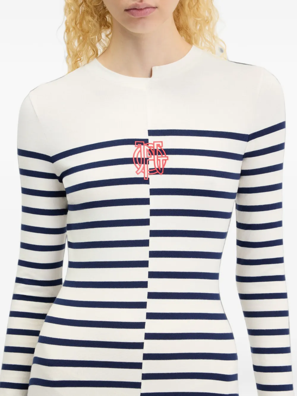Jean Paul Gaultier Marinière dress Wit