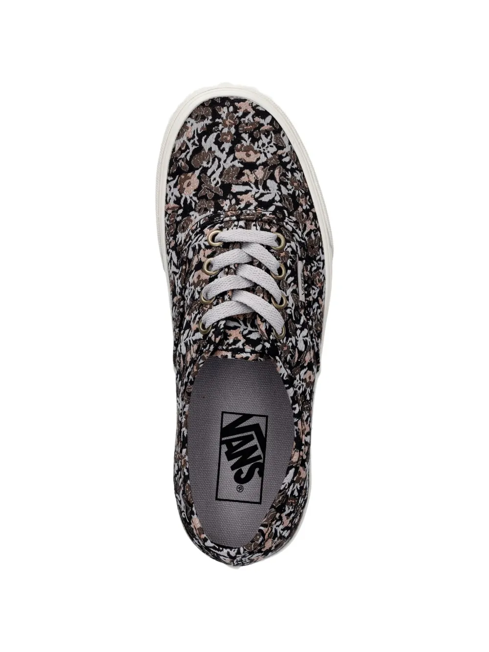 Vans Authentic floral-print sneakers Zwart
