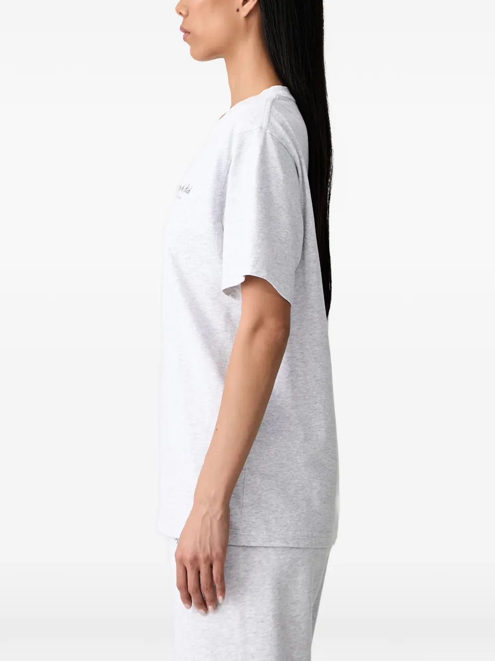 Sporty & Rich Signature NY T-Shirt Grijs