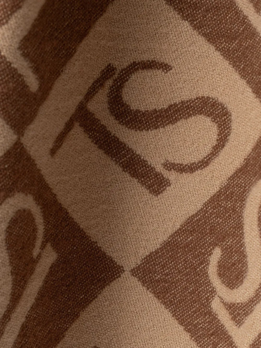TWINSET Sjaal met monogram-print Bruin