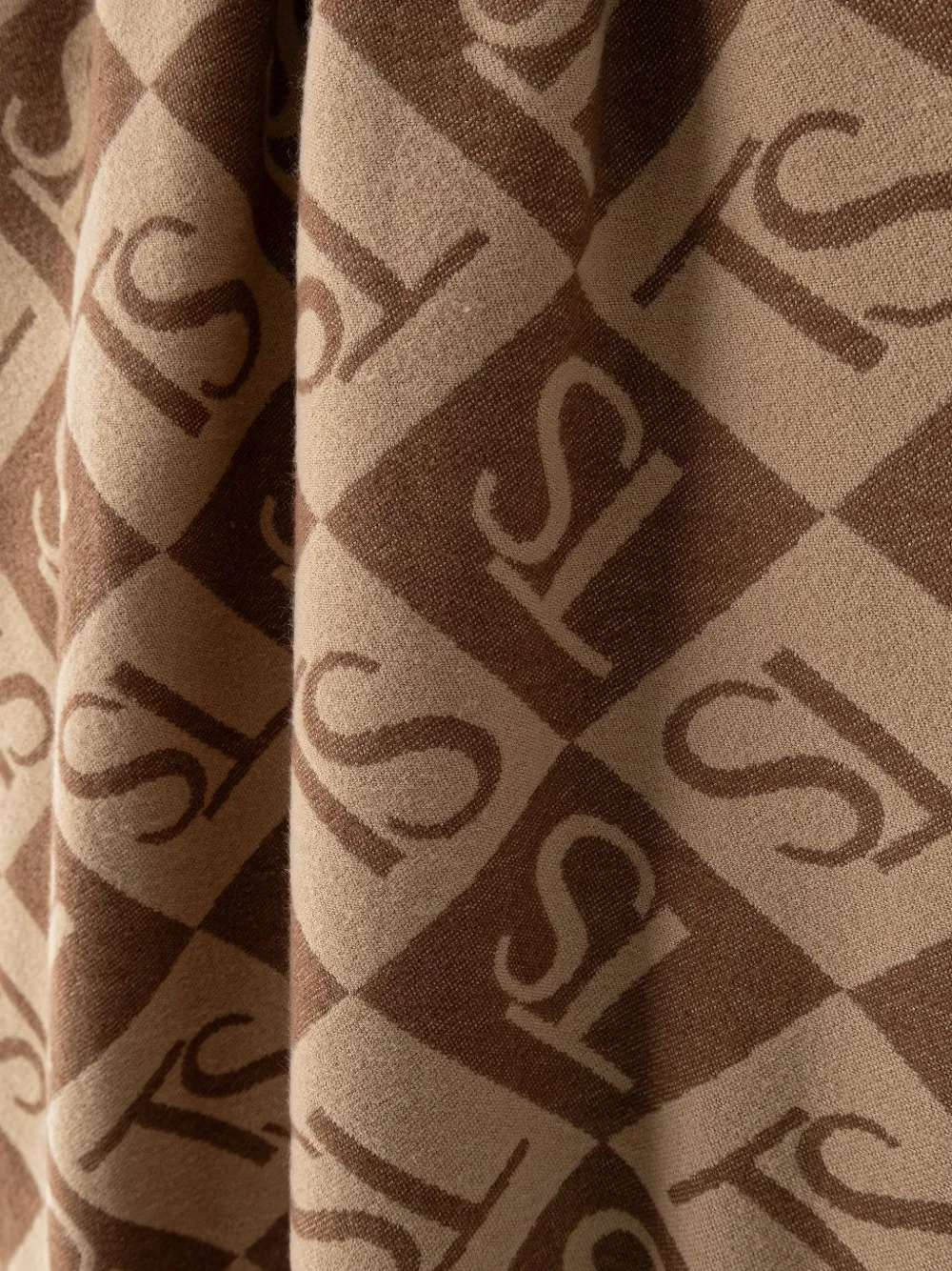 TWINSET Sjaal met monogram-print Bruin