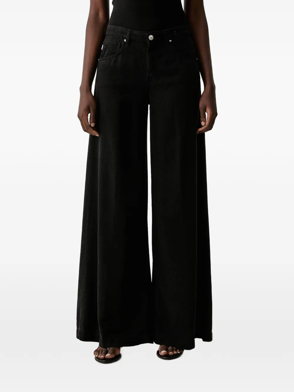 VICOLO Madison wide-leg jeans - Nero
