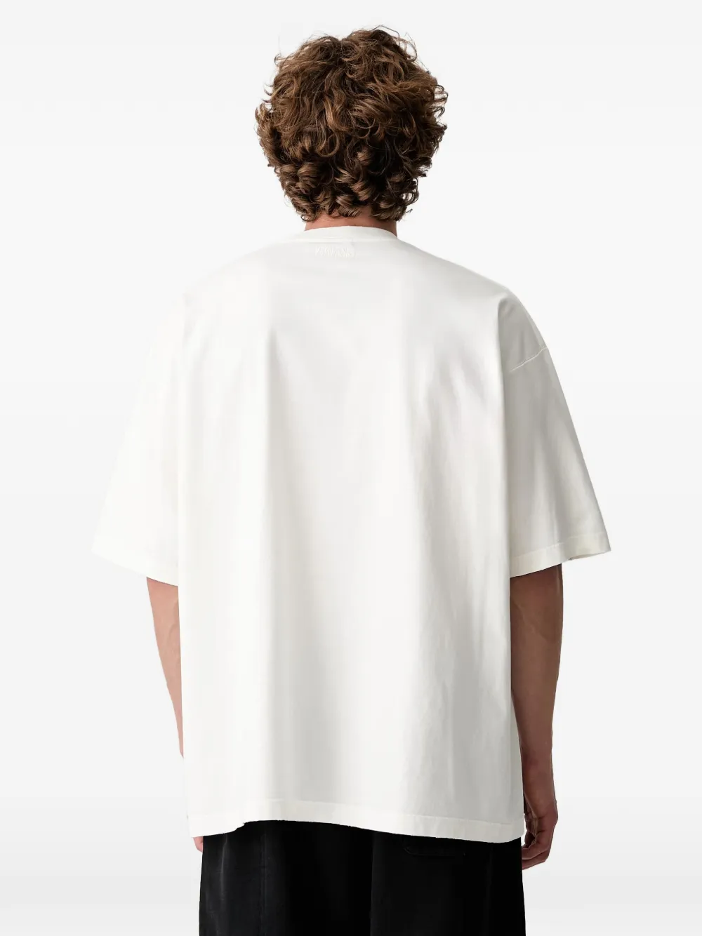 VETEMENTS T-shirt met logoprint Beige