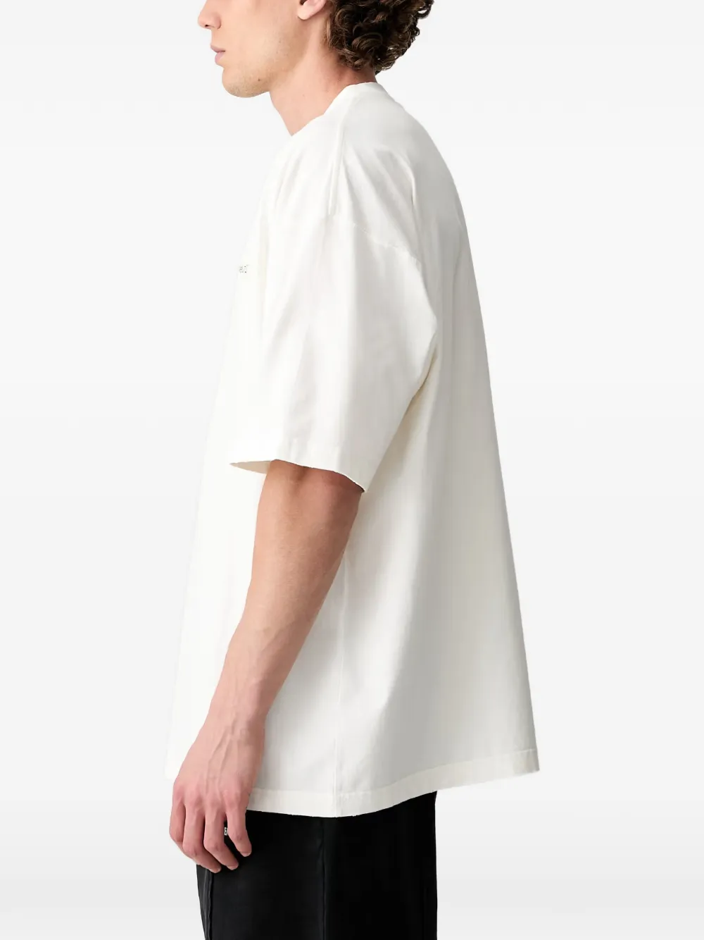 VETEMENTS T-shirt met logoprint Beige