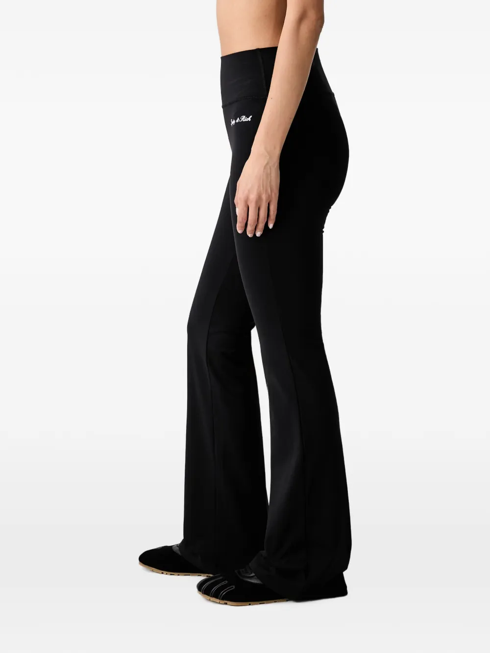 Sporty & Rich Flared legging Zwart