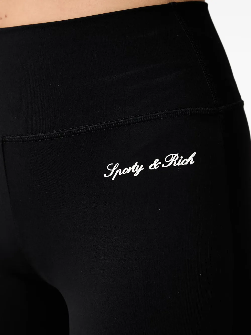Sporty & Rich Flared legging Zwart