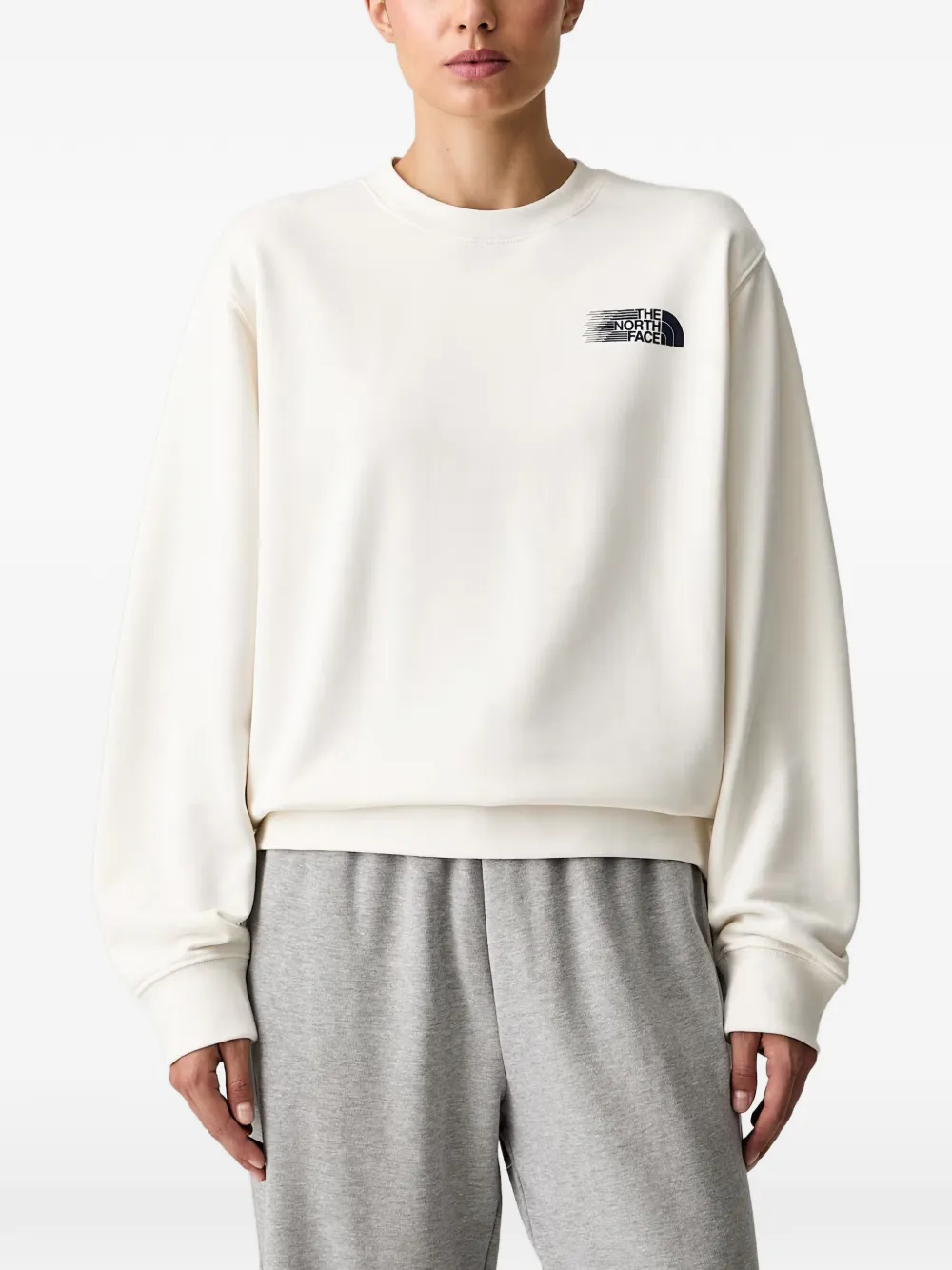 The North Face Logo-print Sweater In White