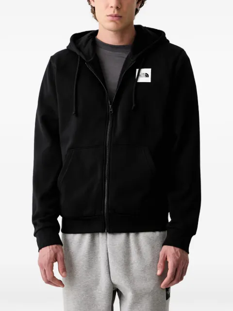The North Face logo-patch zip-up hoodie