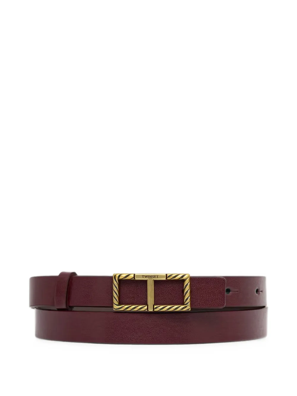 TWINSET reversible belt with logoed buckle - Rosso
