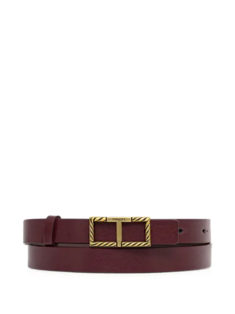 TWINSET reversible belt with logoed buckle