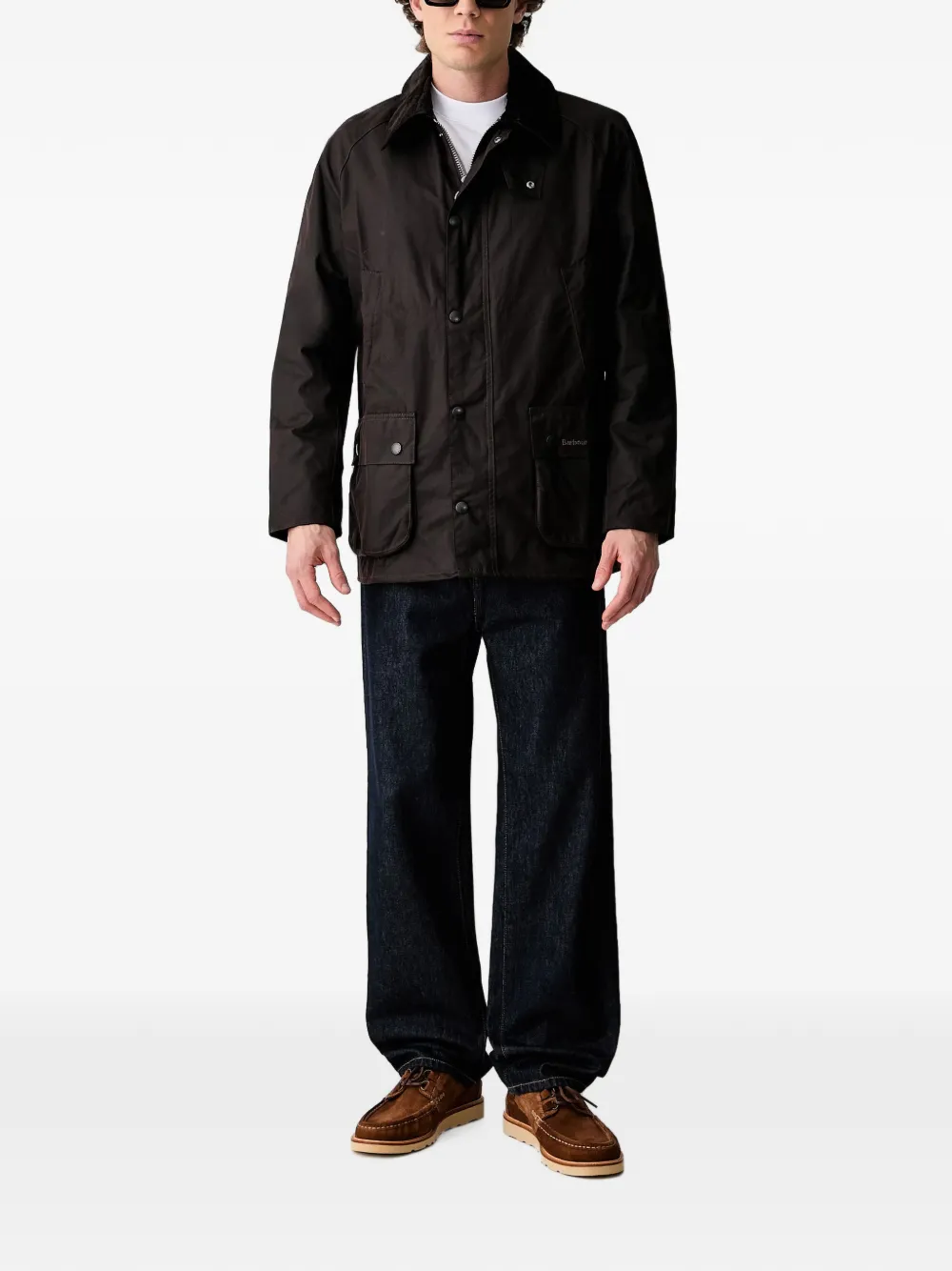 Barbour 1926 T-shirt met grafische print Wit