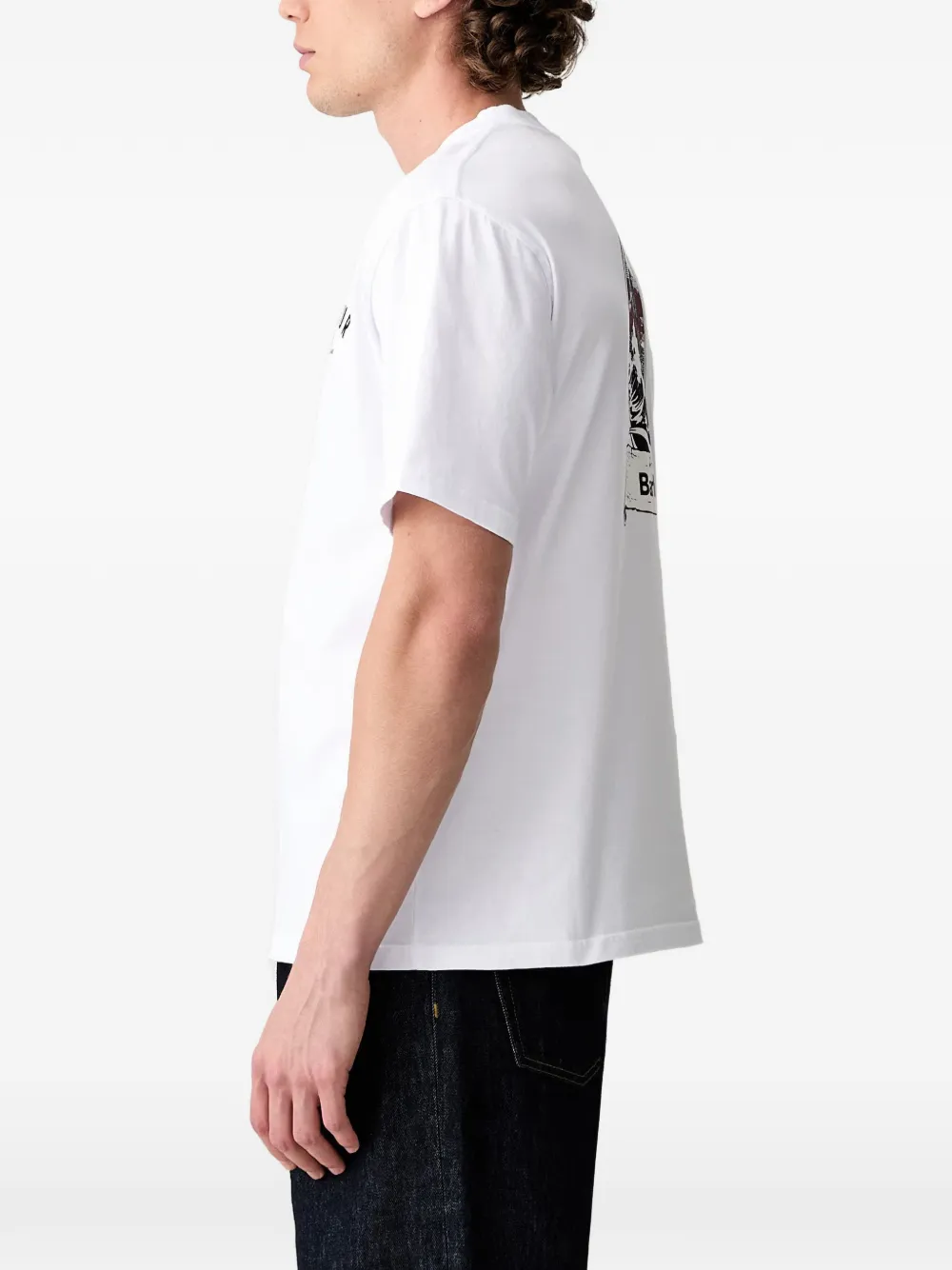 Barbour 1926 T-shirt met grafische print Wit