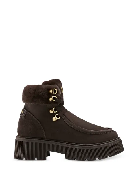 BOGNER Turin wool-trim platform ankle boots