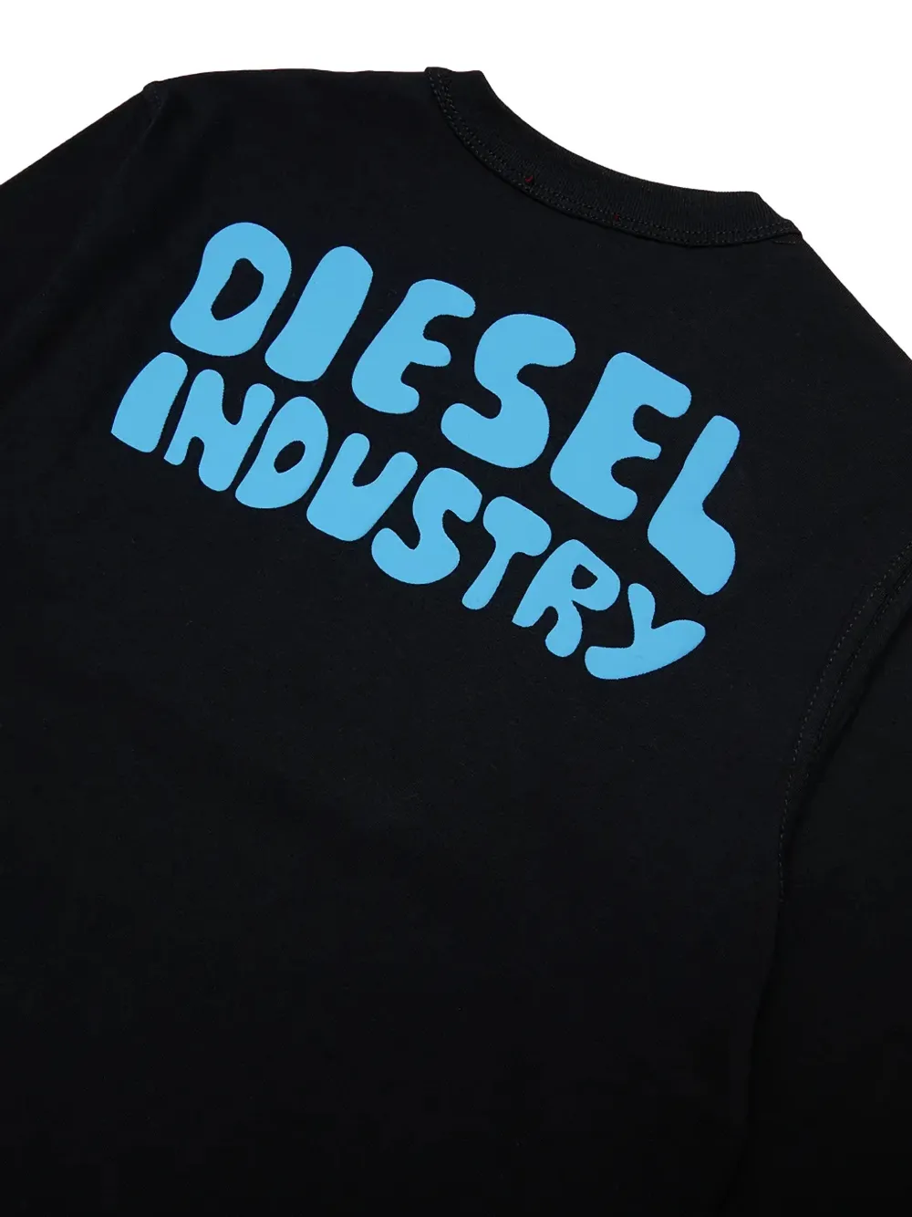 Diesel Kids Takao graphic-print long-sleeve T-shirt Zwart