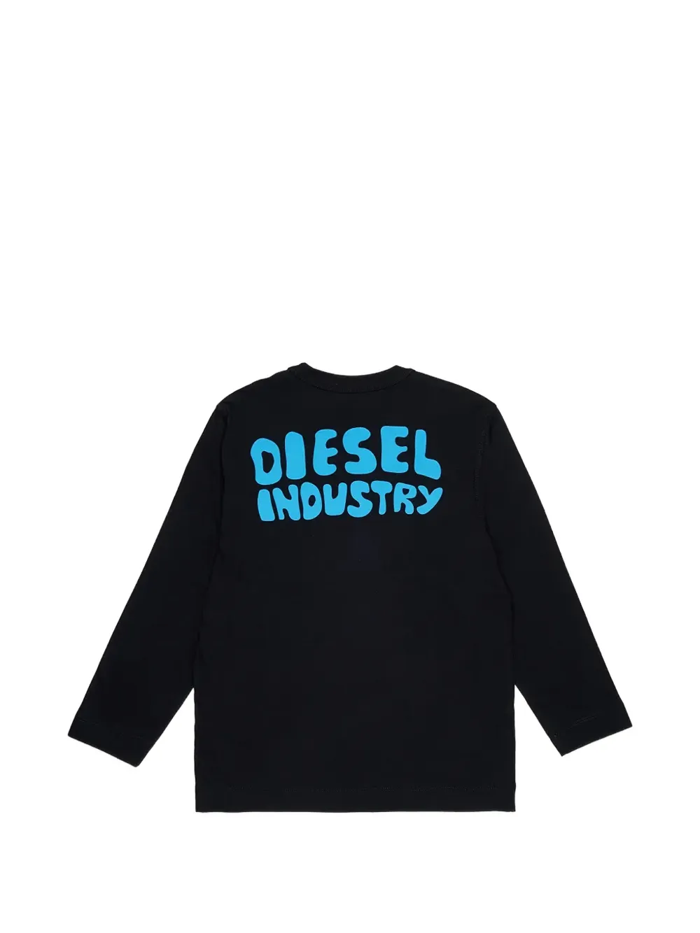 Diesel Kids Takao graphic-print long-sleeve T-shirt Zwart