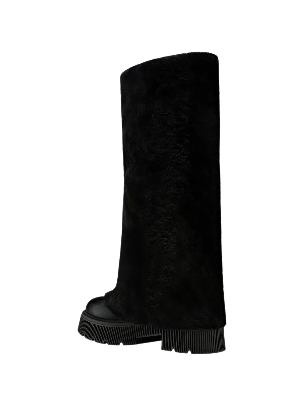 BOGNER Turin Shearling-trimmed Platform Boots in Black, view 3