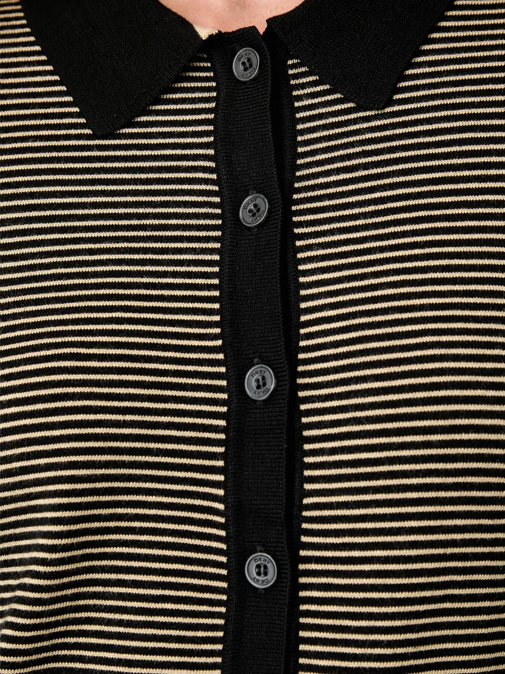 DKNY Gestreept vest Zwart