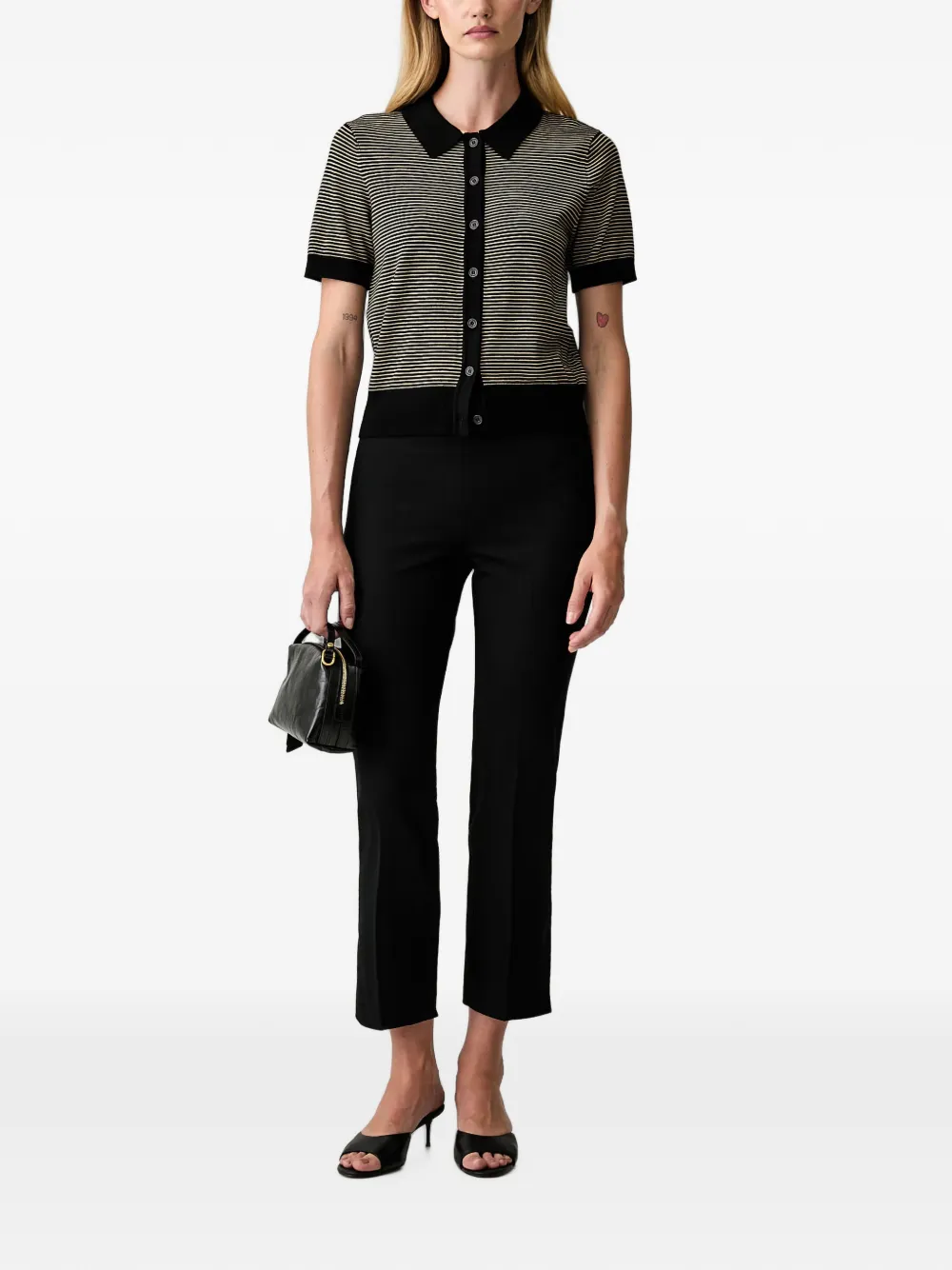 DKNY Gestreept vest Zwart