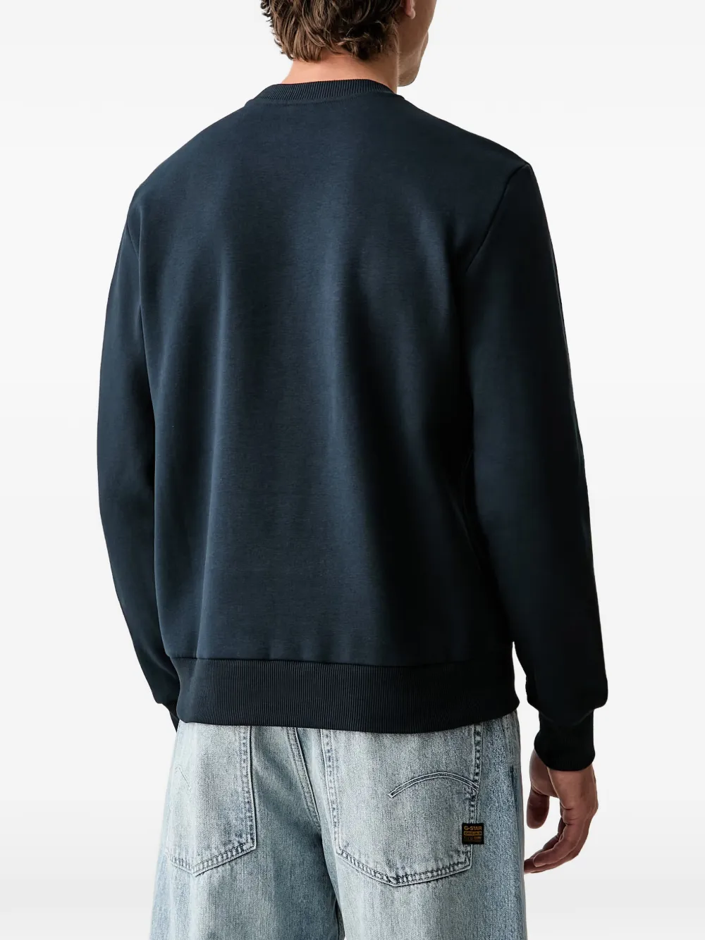 Colmar Sweater met logopatch Blauw