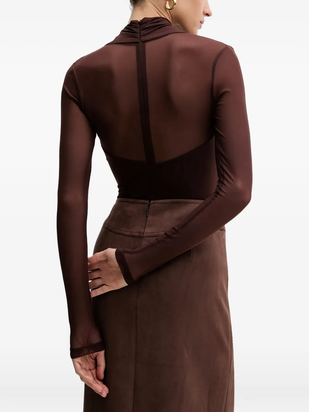 Bardot Aliyah body met uitgesneden details Bruin