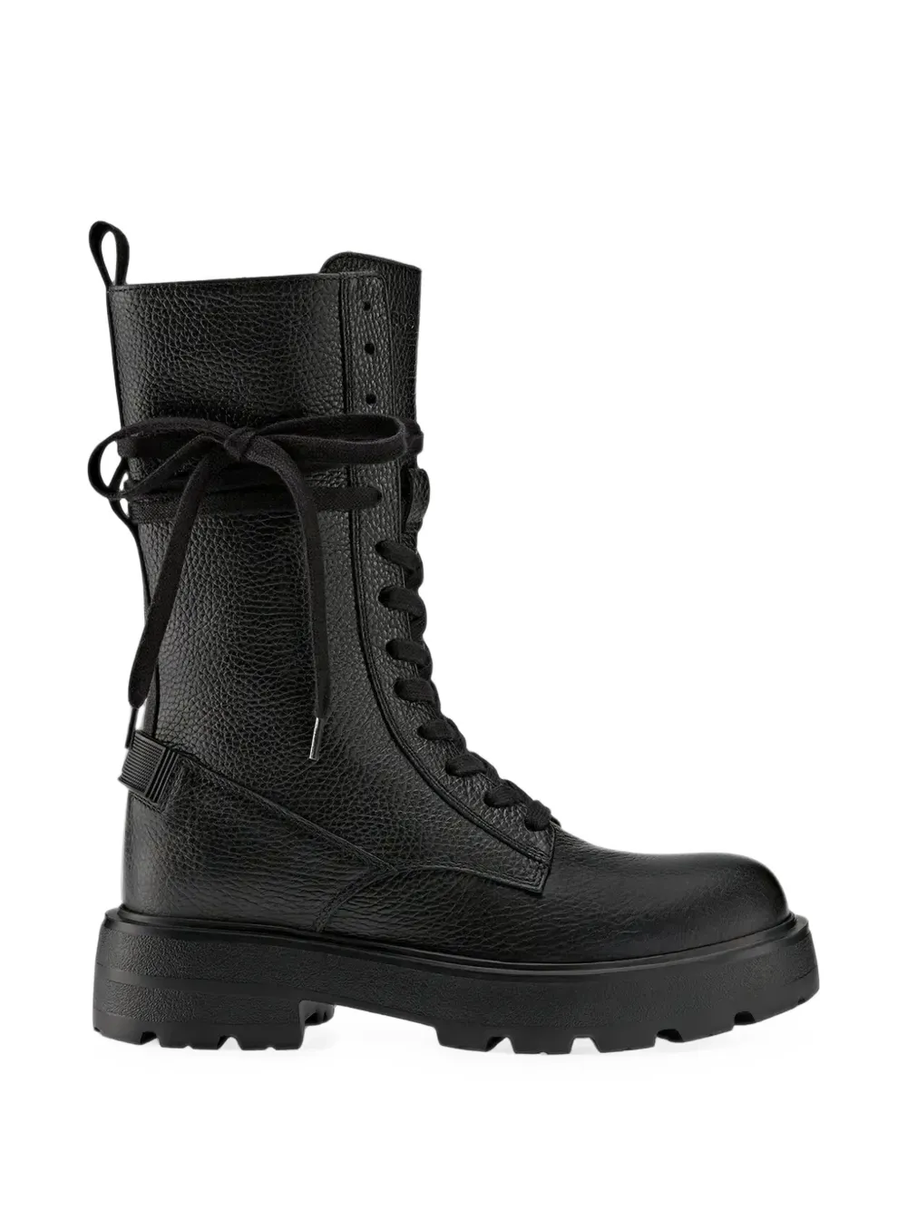 BOGNER Riga lace-up grained leather boots