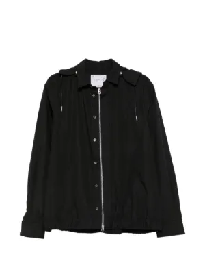 Sacai シャツジャケット | ブラック | FARFETCH JP