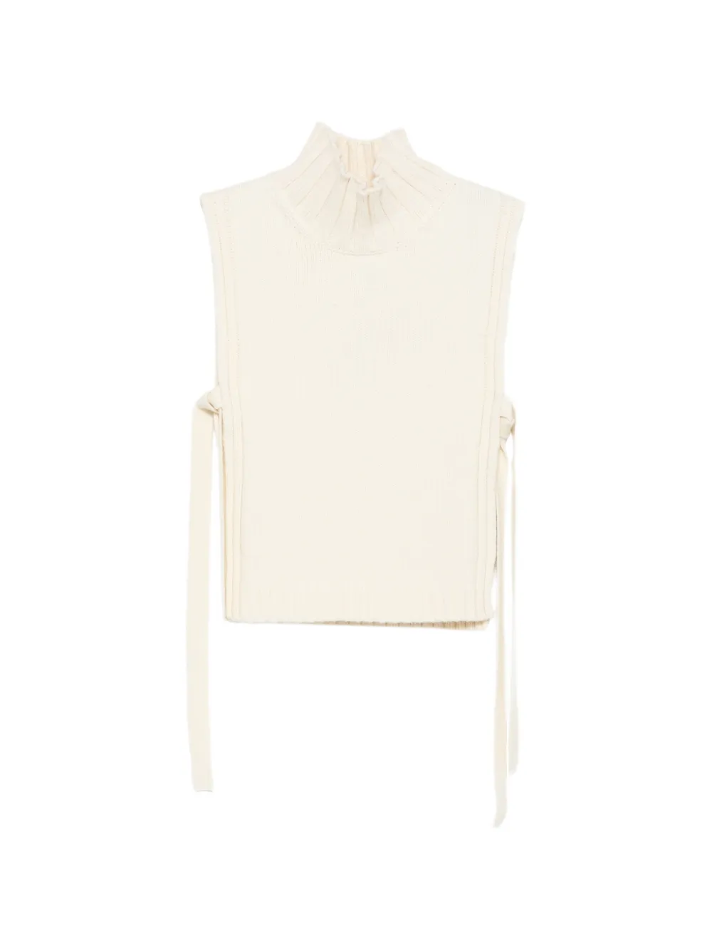 Soeur high-neck side-tie sweater