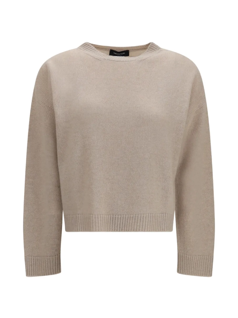 Fabiana Filippi Maglione girocollo in cashmere - Toni neutri