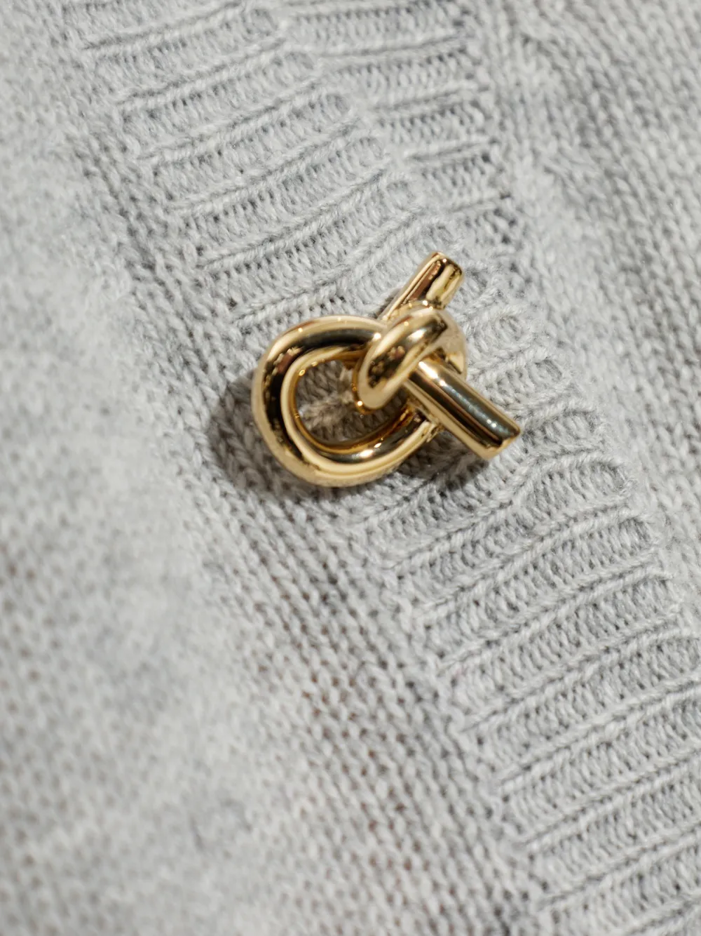 Fabiana Filippi Kasjmier vest met geknoopt detail Grijs