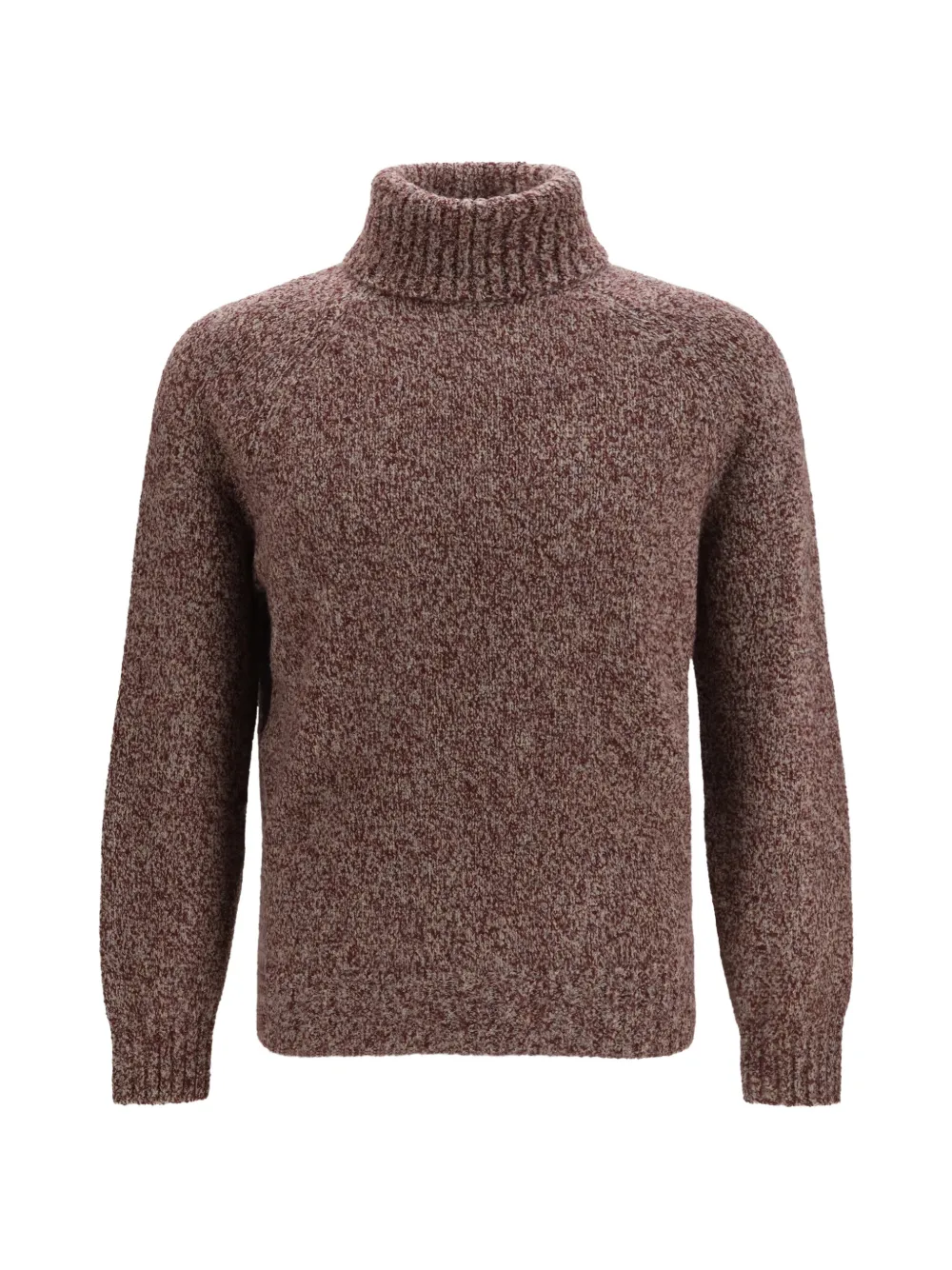 Brunello Cucinelli ribbed-knit turtleneck wool sweater - Rosso