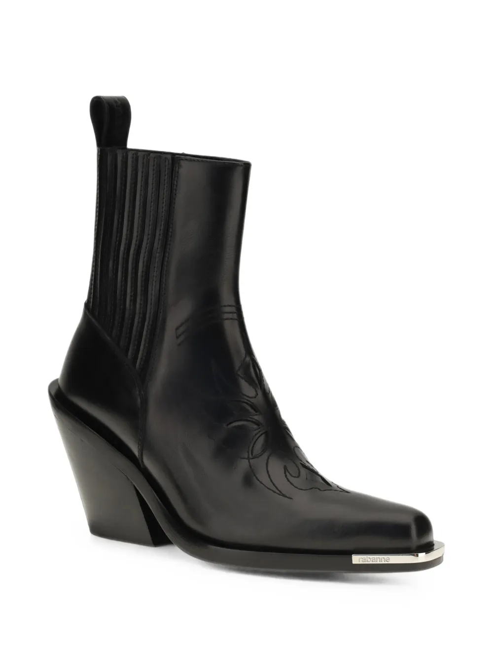 Rabanne Western ankle boots Zwart