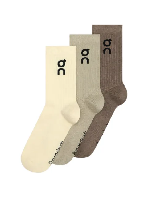On  High logo-intarsia socks (set of three)