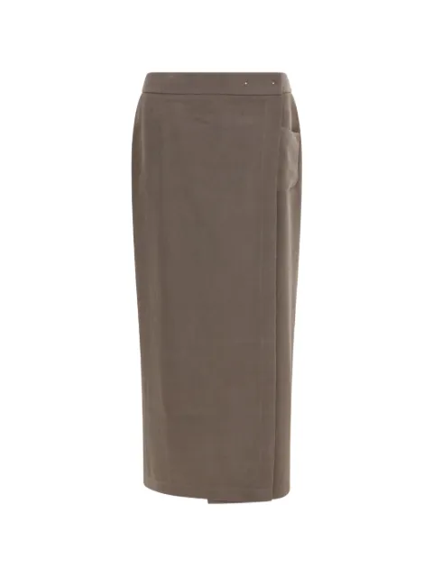 Giorgio Armani wrap patch-pocket maxi skirt