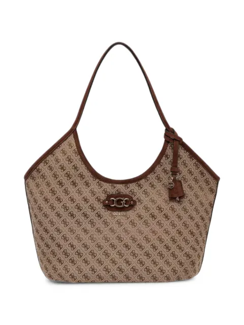 GUESS USA Samantha monogram-print logo-plaque tote bag