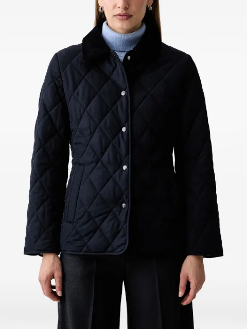 Gant quilted corduroy-collar jacket