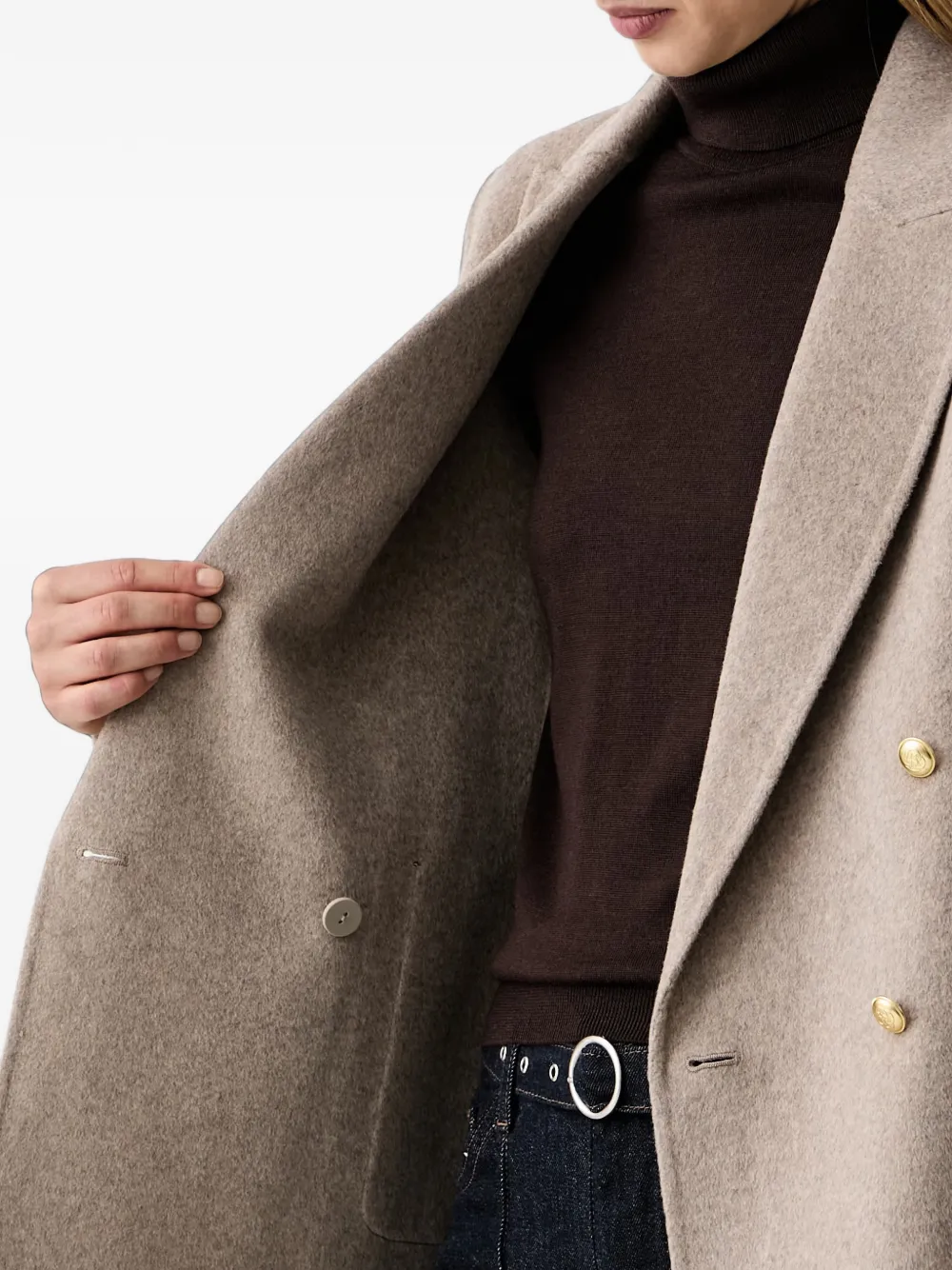 Gant Blazer met dubbele rij knopen en puntige revers Beige