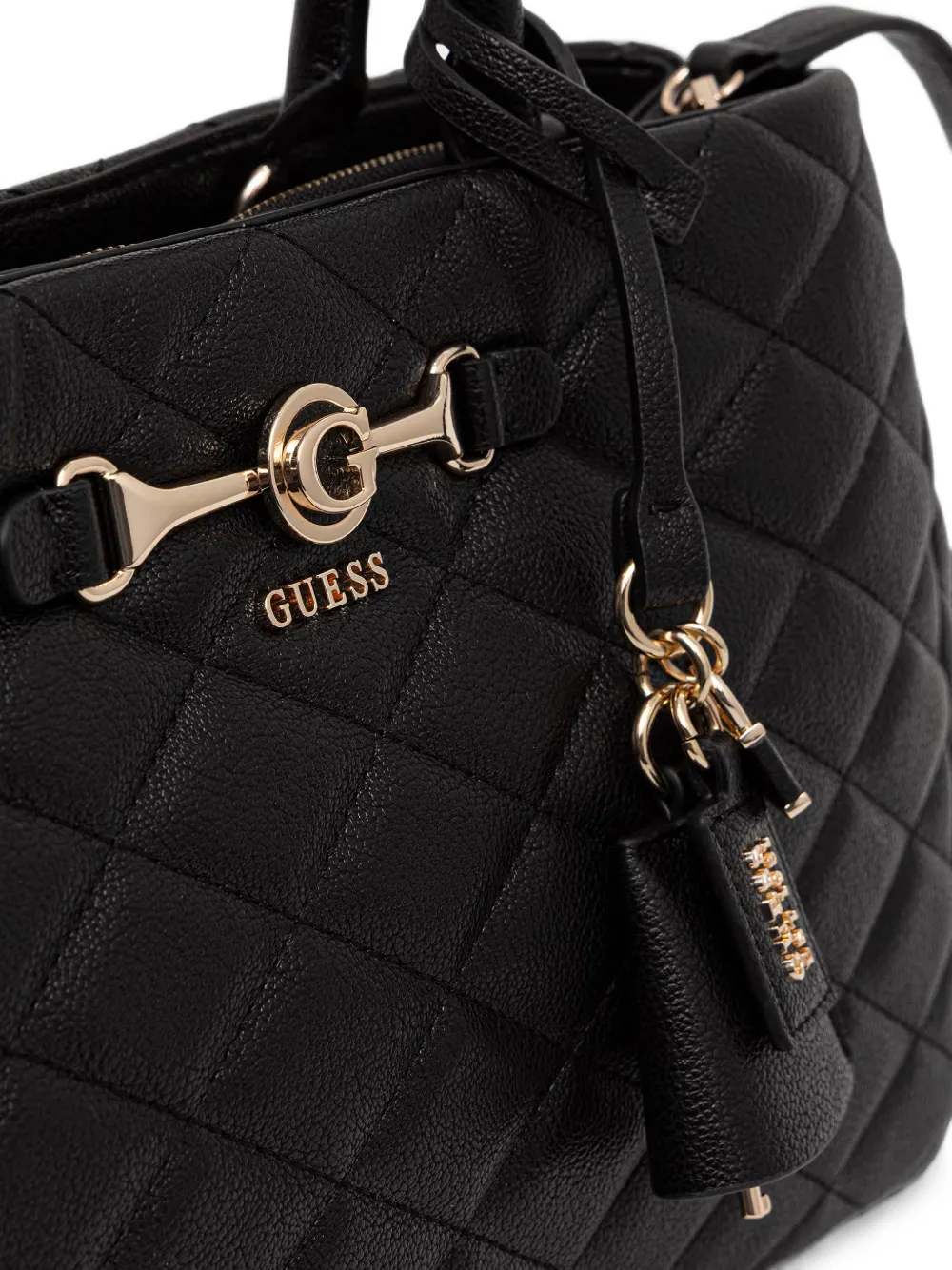 GUESS USA Shopper met logoplakkaat Zwart