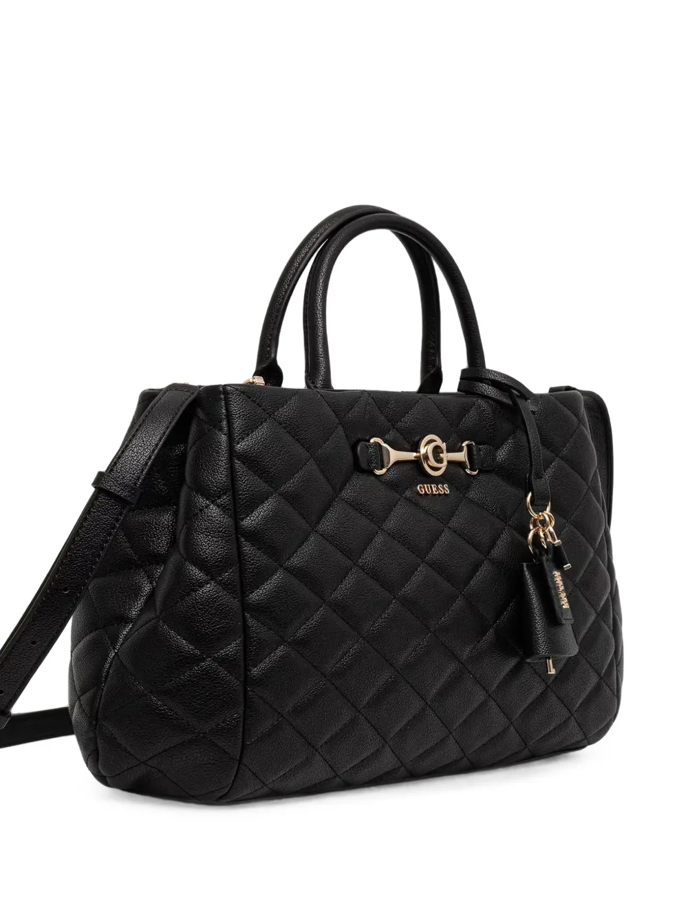 GUESS USA Shopper met logoplakkaat Zwart