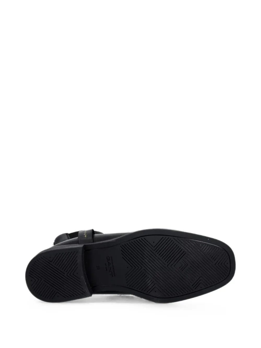 Gant Elasticated-side Leather Ankle Boots In Black