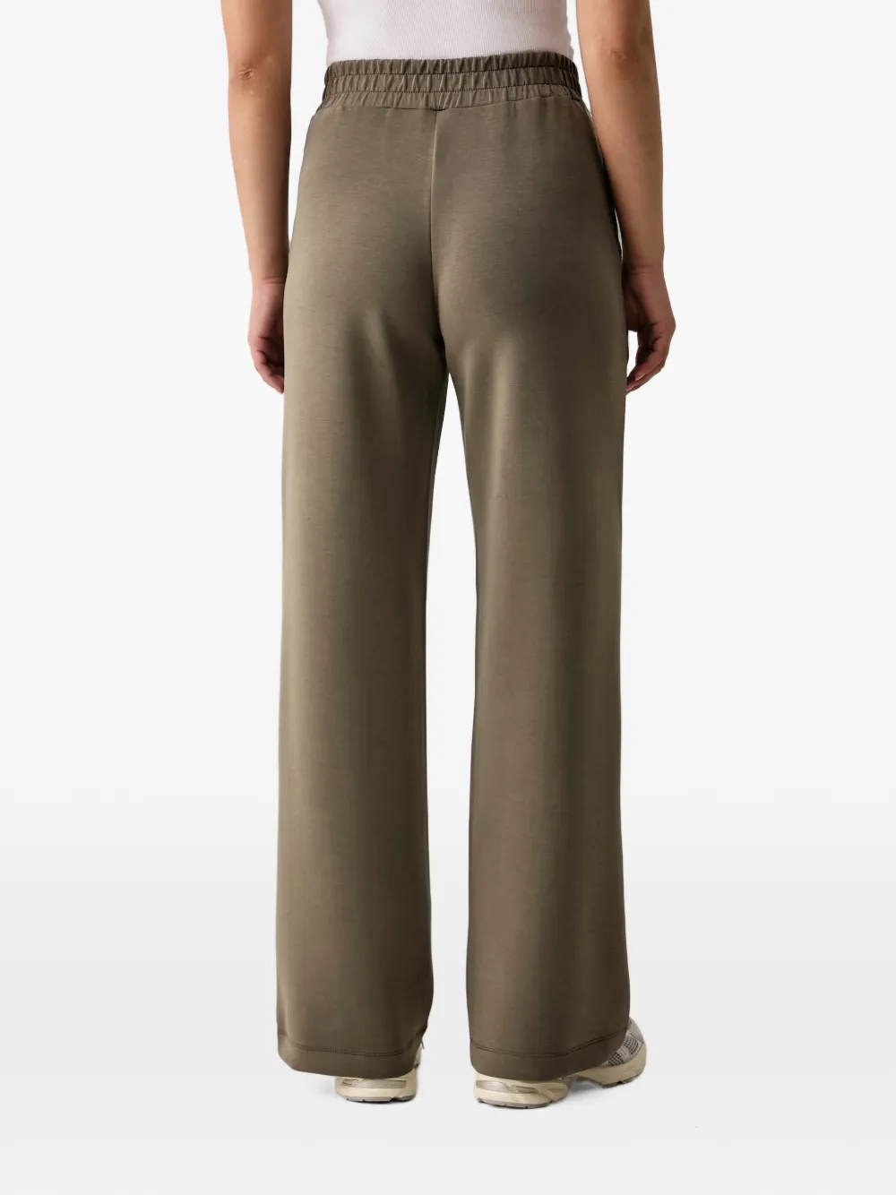 GUESS USA Olympe trainingsbroek met doorgestikte plooi en logo-plakkaat Groen