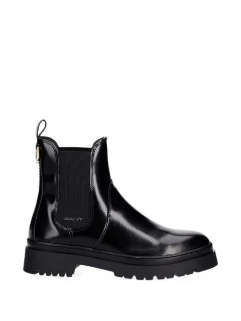 Gant patent-finish chelsea boots