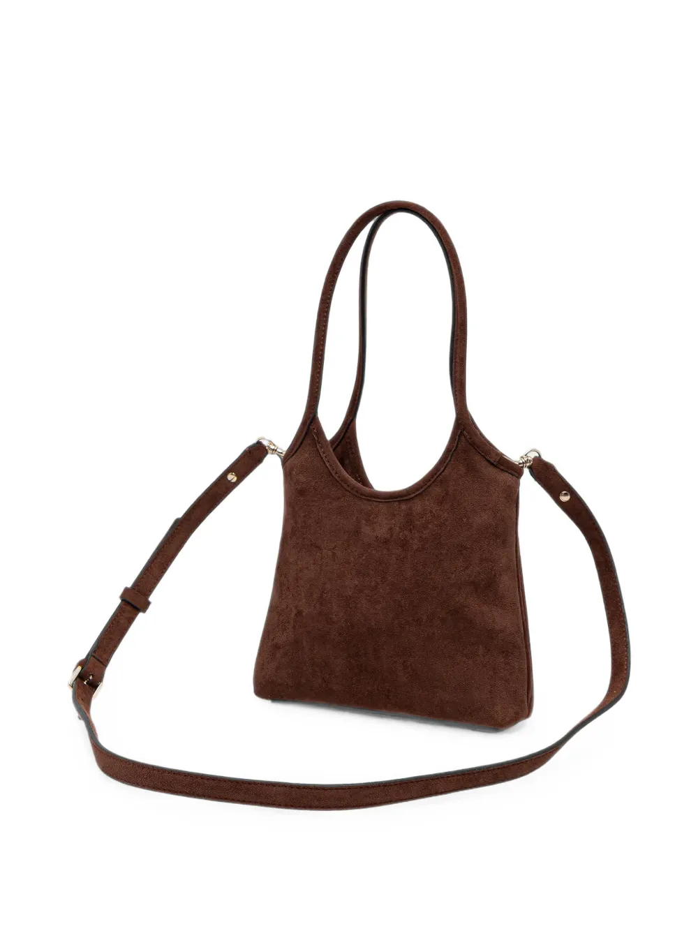 GUESS USA Samantha mini-shopper met logoplakkaat Bruin