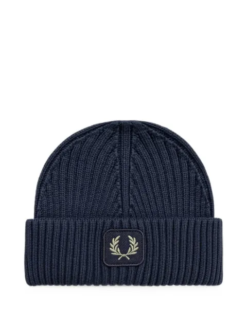 Fred Perry cotton beanie hat