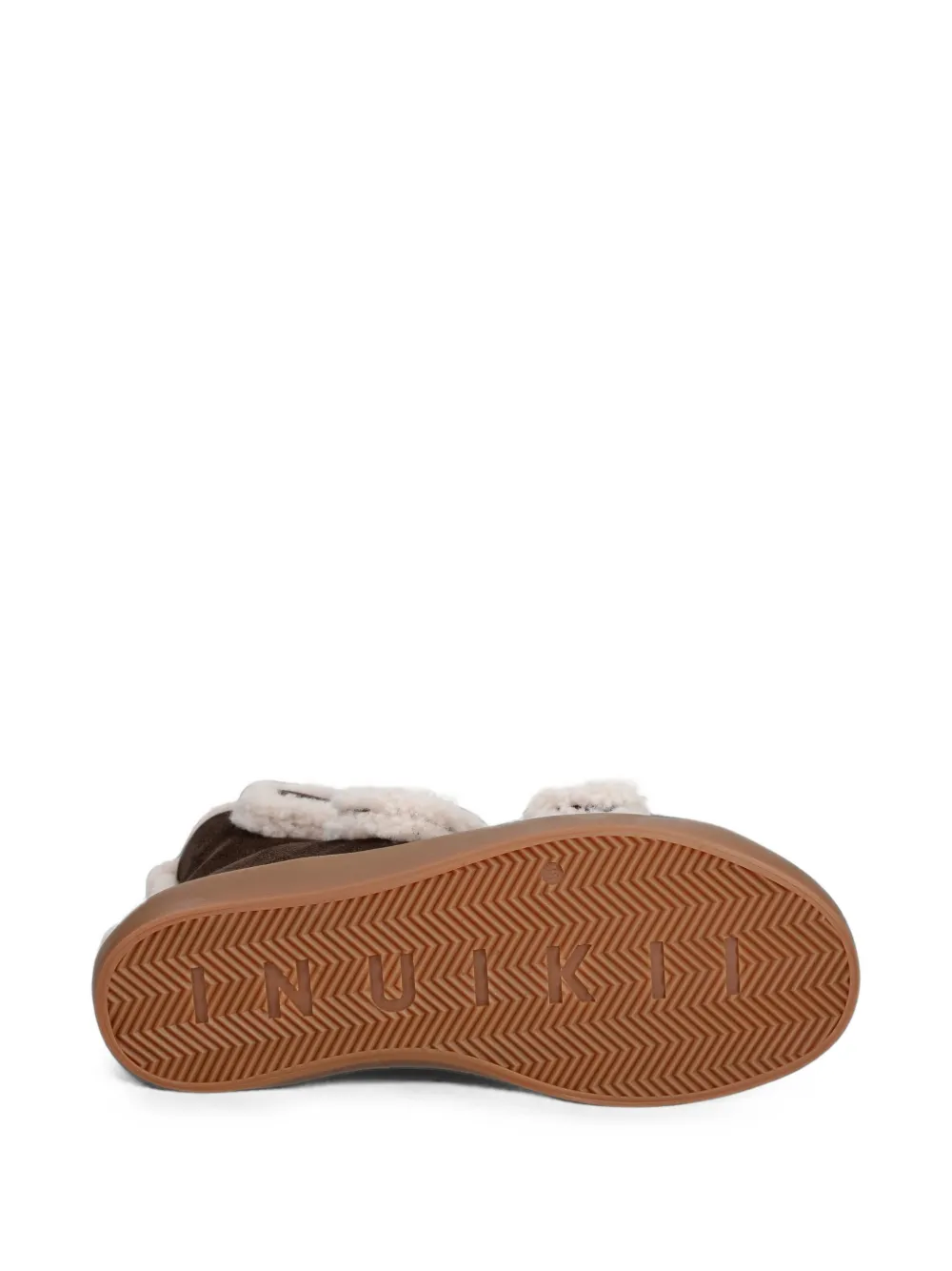 Inuikii shearling-trim touch-strap sneakers Bruin