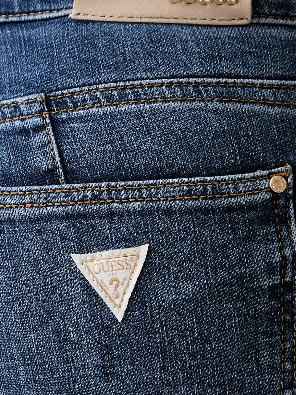 GUESS USA Skinny jeans met vervaagd effect Blauw