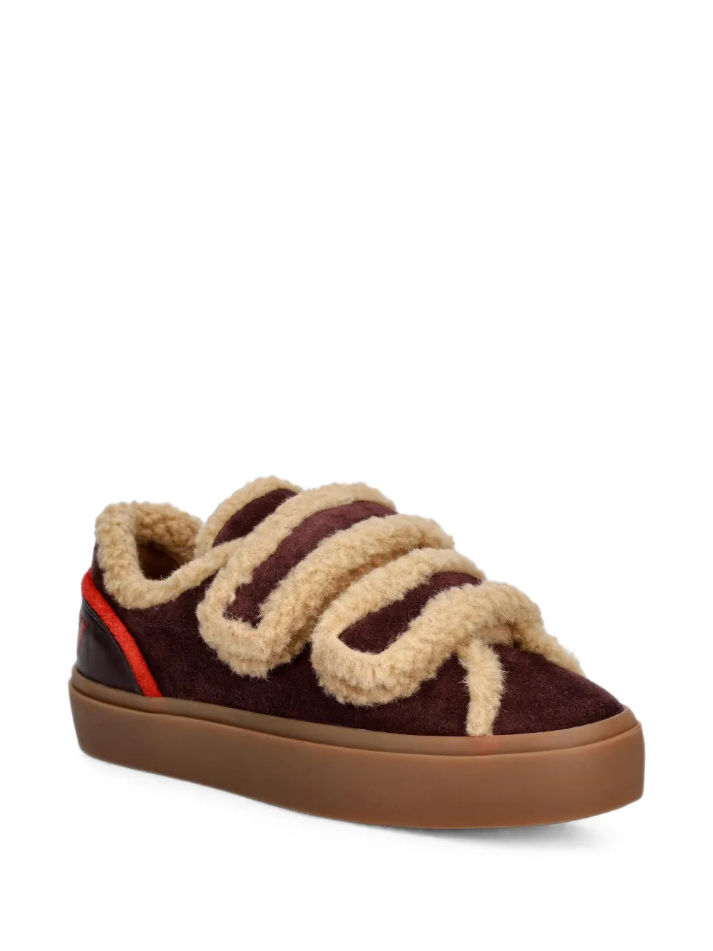 Inuikii Lila touch-strap sneakers Bruin